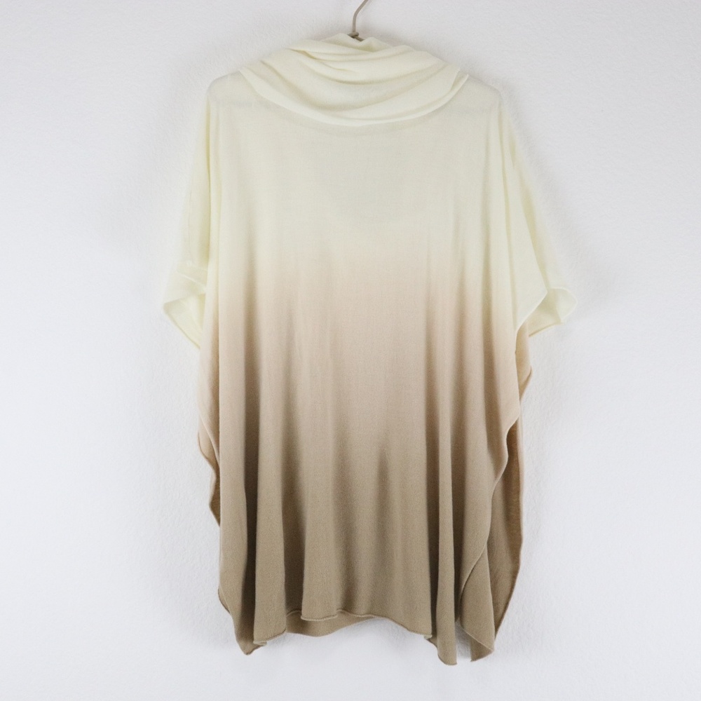 LOVE STITCH Ombre Cowl Poncho